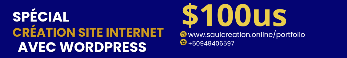 Spécial création Site internet